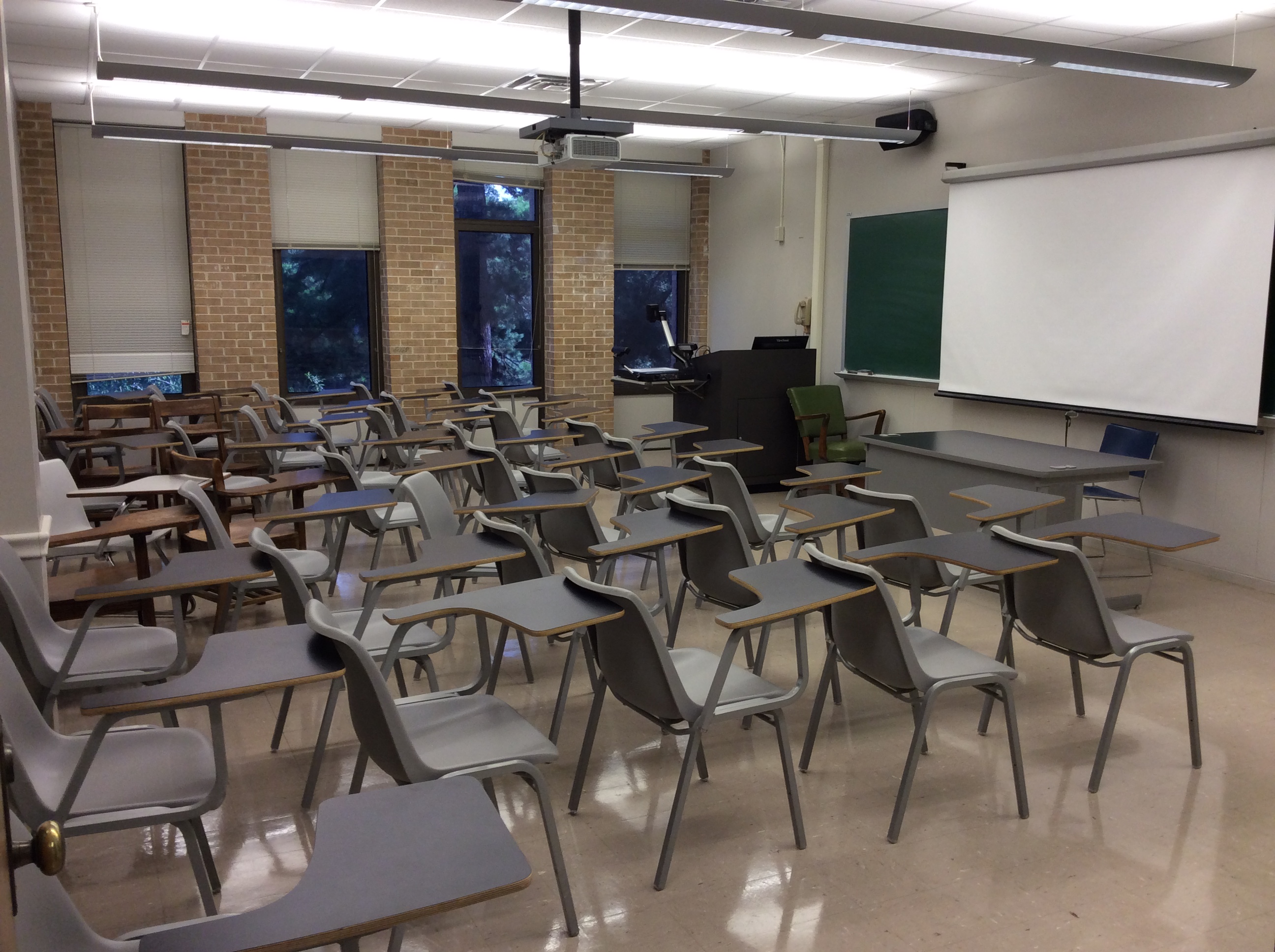 Lockett room 276  from the side of the classroom