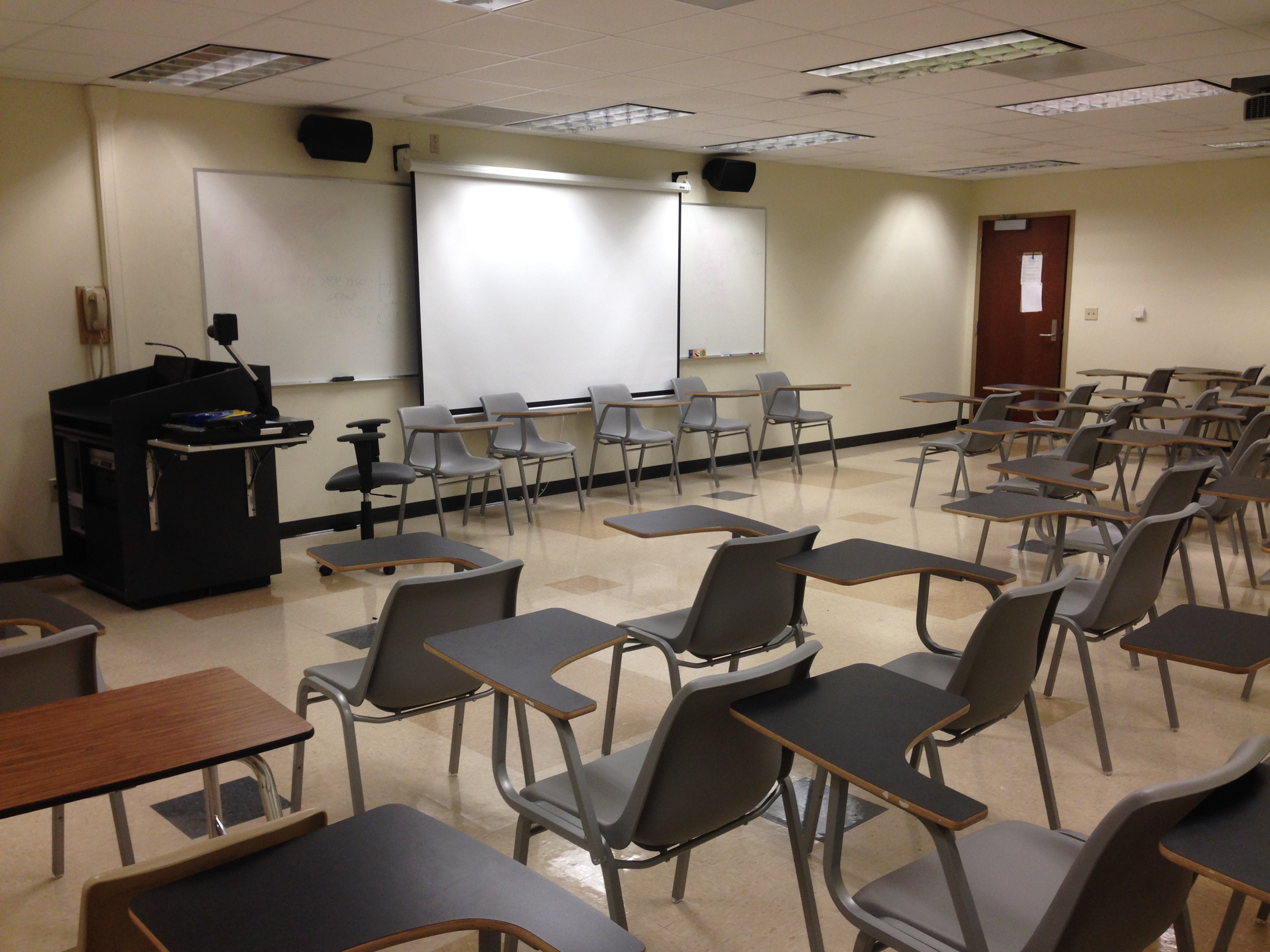 Hatcher 1 Classroom - picture taken from rear of classroom