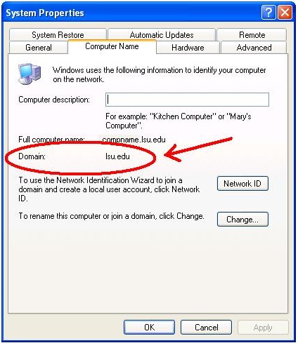 System Properties, Domain.