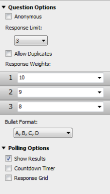 response grid fieldbox