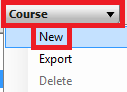 Course list drop down menu