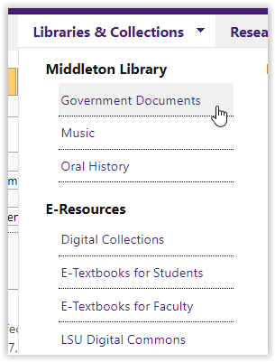 Government Documents link